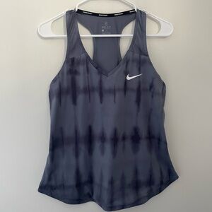 Nike Dri-FIT Tennis Tank Size Large Tie-Dye Gray